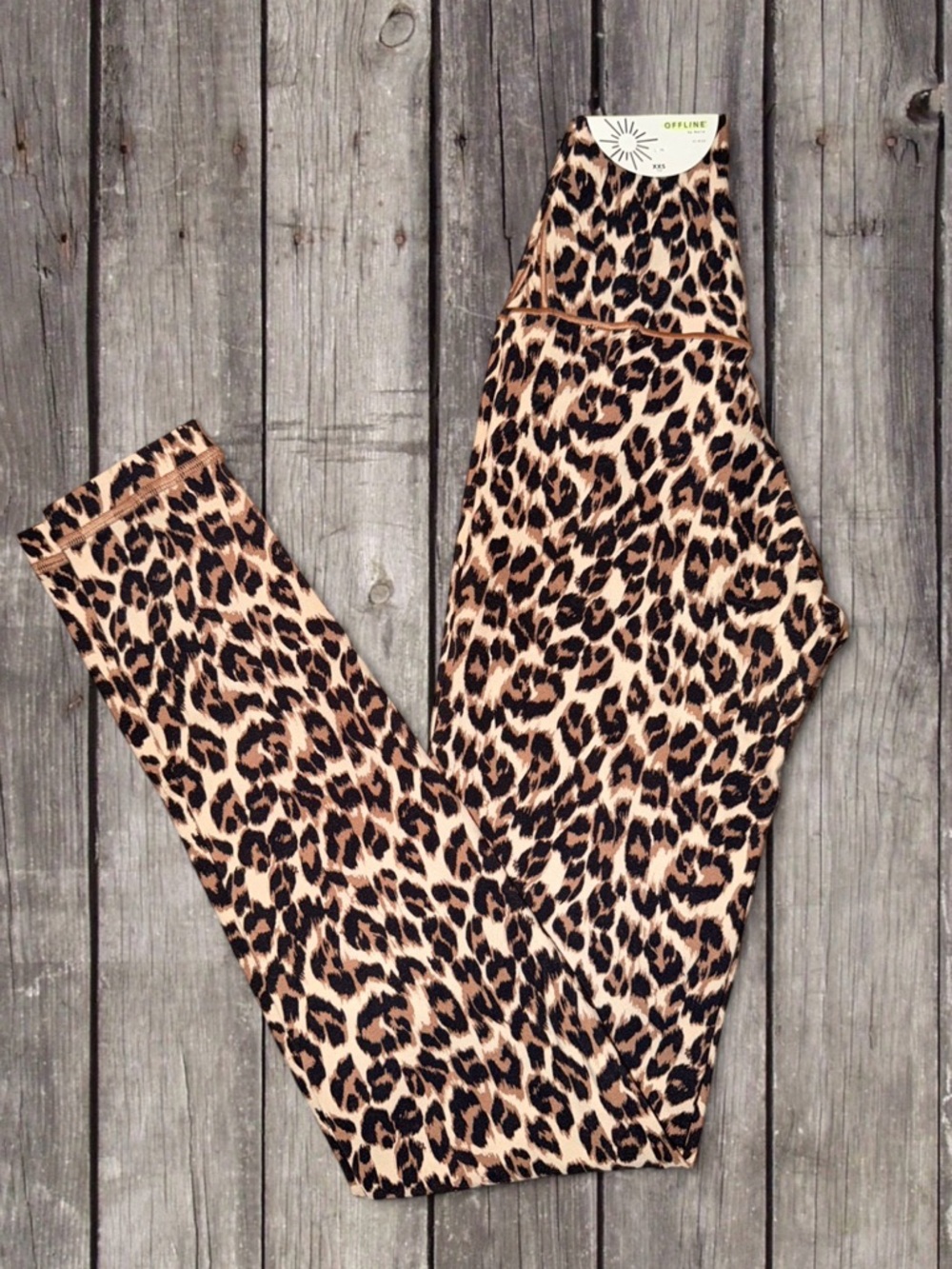 OFFLINE by Aerie Hi‑Rise Leopard Leggings – XXS (NWT)